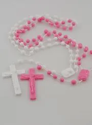 Set Rozenkransen Roze en Lichtgevend