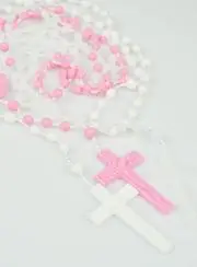Set Rozenkrans Lichtgevend Rozenkrans Roze Rozenkrans Wit