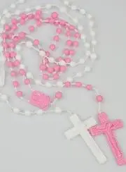 1 Rozenkrans Roze + 1 Rozenkrans Wit