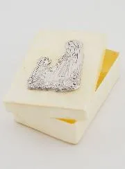 Doosje voor Rozenkrans van Parelmoer en Zilver