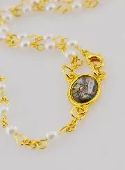Ketting Rozenkrans Trendy Parelmoer