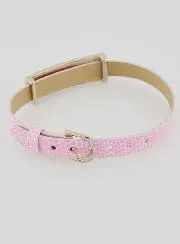Heiligen Armband Leer Roze