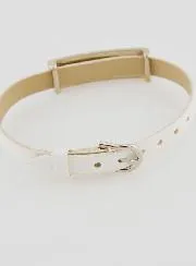 Heiligen Armband Wit Leer