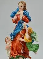 Beeld Maria die de Knopen Ontwart - 13 cm