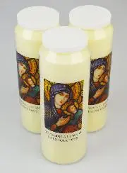 3 Noveenkaarsen Heilige Maria met Kind Jezus