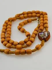Rozenkrans Ketting Hout