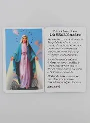 Gebedskaart Maria Wonderdadige