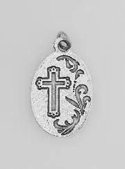 Religieuze Medaille Maria van Fatima Zilverkleurig