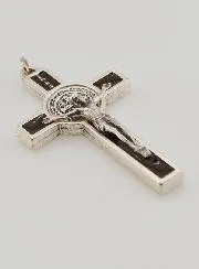 Kruis Heilige Benedictus Bruin 5 cm