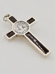 Kruis Heilige Benedictus Bruin 5 cm