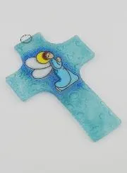 Kruis Engel Biddend van Glas