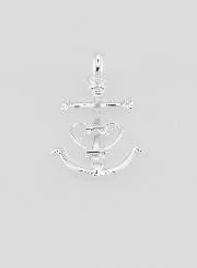 Hanger Kruis Geloof Hoop Liefde Zilver 23mm