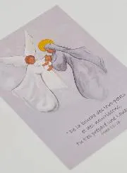 Doop Kaart Heilige Maagd Maria met de Engel
