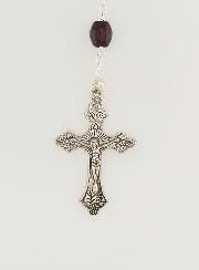 Rozenkrans van Hout Donkerbruin op Ketting