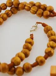 Rozenkrans Collier Modieus Trendy Hout