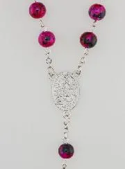 Rozenkrans Parelmoer Strass Roze