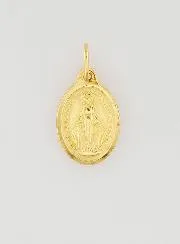 Hanger Medaille Maria Wonderdadige Goudkleurig 13 mm