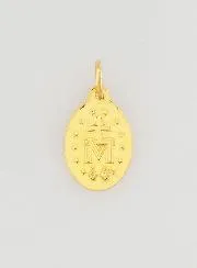 Hanger Medaille Maria Wonderdadige Goudkleurig 13 mm
