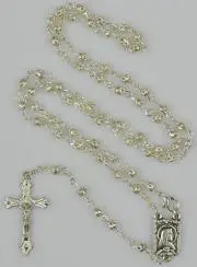Rozenkrans Kind Strass Zilverkleurig