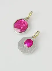 Hanger Maria van Lourdes 12mm - Roze