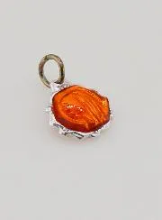 Medaille Maagd Maria 8mm - Oranje