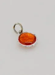 Medaille Maagd Maria 8mm - Oranje