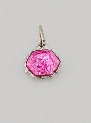 Hanger Maagd Maria 8mm - Pink Roze