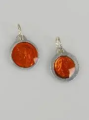 Hanger Maagd Maria 11mm - Kleur Oranje
