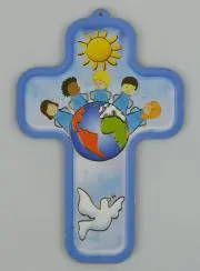 Houten Kruisje Kinderen van de Wereld