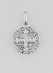 Hanger Benedictus Medaille 925/1000 Zilver - 14mm