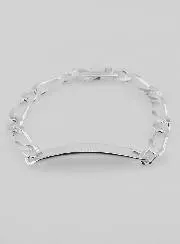 Figaro Armband Zilver 21cm - Schakels 7mm