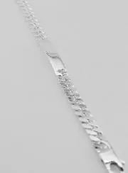 Identiteit Armband Zilver 19cm - Schakels 7mm