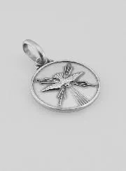 Zilveren Medaille Heilige Geest Duif - 14 mm