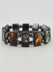 Heiligen Armband Beschermheilige - Hematiet Zwart