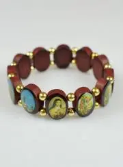 Armband Patroonheilige Bescherming - Ovale Kralen