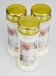 Set van 3 Grafkaarsen - Paus Franciscus