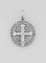 Hanger Benedictus Medaille 925 Zilver - 16mm