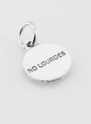 Medaille Onze Lieve Vrouw van Lourdes Metaal Zilverkleurig - 12mm