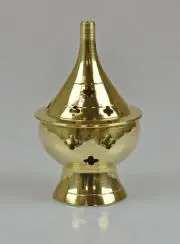 Kerk-Wierookvat op Voet - 9 cm