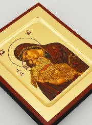 Icoon Moeder Gods van de Tederheid - Bladgoud - 12 cm