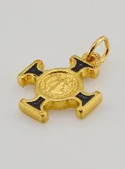 Kruis Benedictus Metaal - Zwart - 2cm