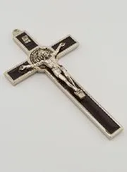 Kruisbeeld Kruis Heilige Benedictus - Metaal Bruin