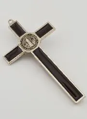 Kruisbeeld Kruis Heilige Benedictus - Metaal Bruin