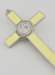Kruis Benedictus 20 cm - Lichtgevend Metaal
