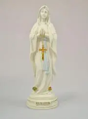 Beeld Onze Lieve Vrouw van Lourdes met haar Rozenkrans - 30cm