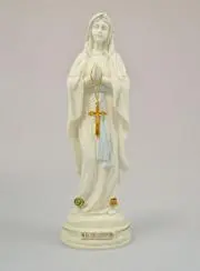 Beeld Onze Lieve Vrouw van Lourdes met haar Rozenkrans - 30cm