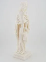 Albasten Beeld Maria met Kind Jezus - 25 cm