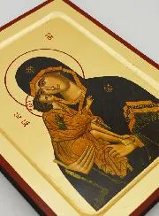 Icoon Moeder Gods van Vladimir - Bladgoud - 23 cm