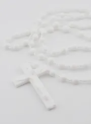 Rozenkrans Voordeelverpakking Plastic Wit X 100