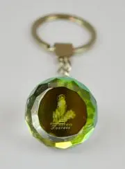Sleutelhanger Laser Licht Souvenir van Lourdes - 2,5cm
